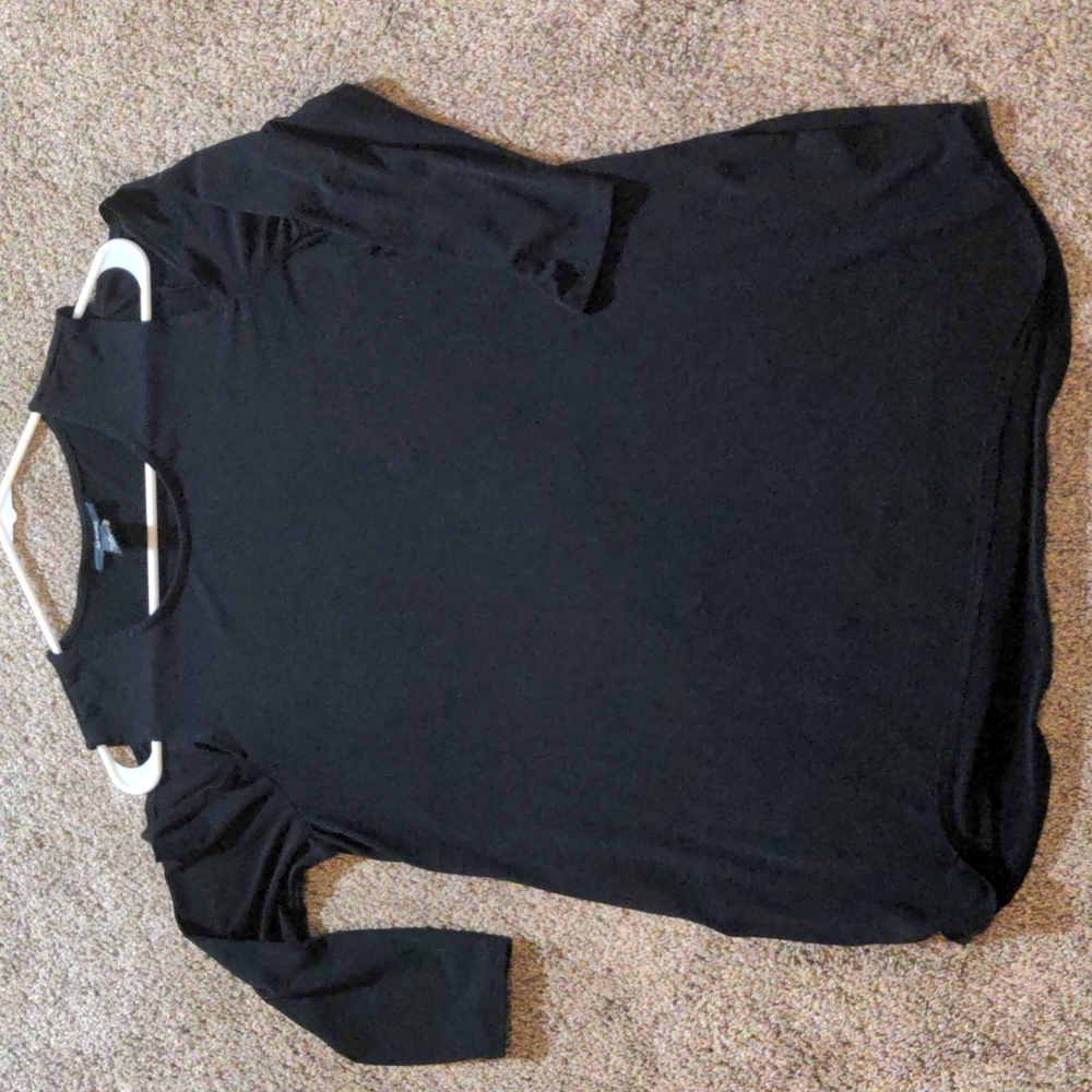 Black, cold-shoulder Alfani dress
